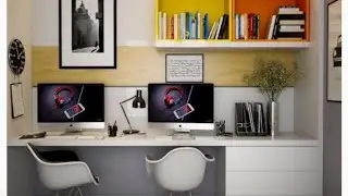 Modern computer desk/ computer cabinet desk 💯✨