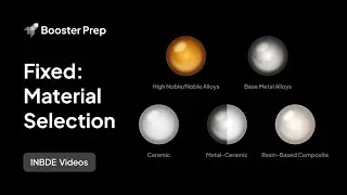 Prosthodontics | Fixed: Material Selection | INBDE, NDEB, ADAT