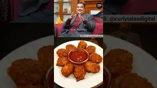 NITIN GADKARI ji ne 6 plate PAKODA khaya 😱🤣#shorts #nitingadkari #viralrecipe @curlytalesdigital