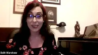 Composer Dalit Warshaw discusses her work in pre-concert interview. Nov. 20, 2020.