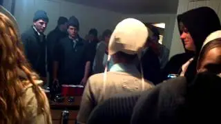 The start of a good party with amish kids