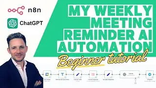 I created a weekly calendar reminder automation so I don't forget any more meetings - here's how!