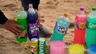How to make Rainbow Mallard Duck with Orbeez, Fanta, Mirinda, Coca Cola vs Mentos & Popular Sodas