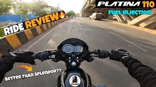 New Bajaj Platina 100 OBD 2B Fuel injection 2025 Model -🔥First Ride Review @bikeshunt