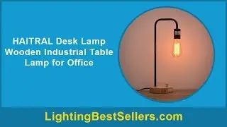 haitral desk lamp wooden industrial table lamp for