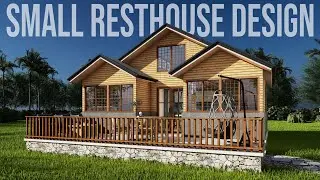 Tiny Resthouse Design Idea with Attic | 37 SQM | 450K PHP | Tropical Modern Farmhouse