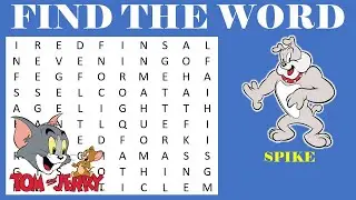 Tom and Jerry | Word Game | Word Search | Puzzle | Find the Hidden Words | Word search finder