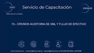13   CRONOS AUDITORIA DE XML Y FLUJO DE EFECTIVO