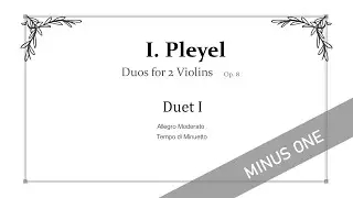 Pleyel Duet 1 Minus 1st Violin