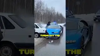 Bugatti CRASHED a Taxi #shorts #bugatti #taxi #crash