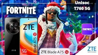 Fortnite Prueba Gaming en el ZTE Blade A75 5G (Unisoc T760 5G) Rendimiento!!