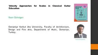 Velocity Approaches for Scales in Classical Guitar Education AJET 2021 72 136 145