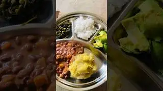 Healthy lunch of organic foods in the pearl of Africa
