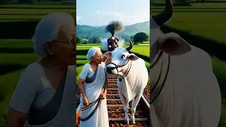 They Planted a Mango on Tracks&mdash;Train Crushed Their Miracle! 🥭🚂 #ai #shorts #cow