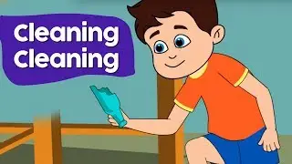 Cleaning Cleaning | English Nursery Rhymes | Kids Songs | Nursery Rhymes For Kids | Amulya Kids