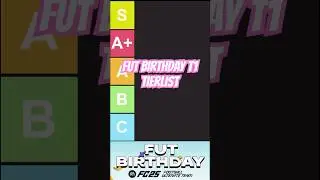 FUT BIRTHDAY TEAM1 TIERLIST #fc25 #eafc25 #shorts