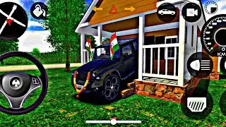 ​🇮🇳 New Black Thar House Crash Challenge! 🏠 घर के अंदर घुसा दी अपनी थार 🔥 Indian Car Simulator 3D 🏁