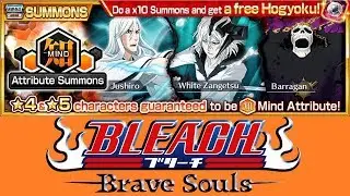 OPENING THE SHOWCASE OF MIND ATTRIBUTE (White Zangetsu/Jushiro/Barragan) | Bleach Brave Souls #214