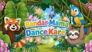 Bandar Mama Dance Kare 🐵🎶 | Hindi Kids Dance Song | Cartoon Animal Song for Children