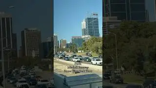 Peak hour home time along the Mitchell Freeway. #Perth #mitchellfreeway #train #commute #australia