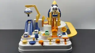 9-minute unboxing ASMR car adventure space track toy | toy review