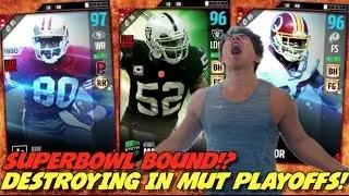 MUT SUPERBOWL BOUND! DESTROYING IN THE PLAYOFFS! MADDEN 17 ULTIMATE TEAM
