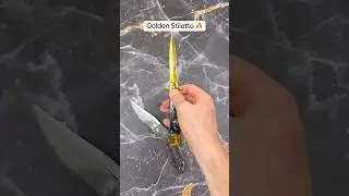 I UNBOXED A GOLD ITALIAN STILETTO 🔥