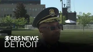 Detroit Police Chief James White discusses security ahead of Michigan Central concert