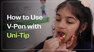 How to use Uni-Tip with V-pen as a Vibrating Oral Motor Tool | SpeechGears Tactile Sensory Tools