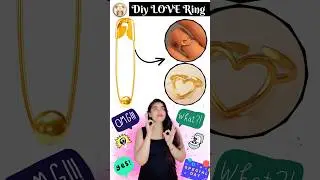 ❤️ Diy Love Ring ❤️| Couples Ring from Safety Pin | Homemade craft ideas #kateyegirl #howtomake