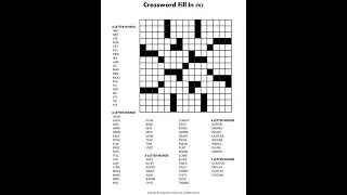 How To Do A Fill-In Word Puzzle!