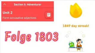 Let's Learn German With Duolingo | Episode 1803