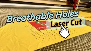 Laser Cutting Holes in Sportswear for Breathability | Fabric Laser Perforation