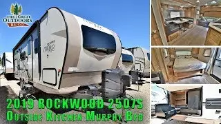 New 2019 FOREST RIVER ROCKWOOD 2507S Murphy Bed Outside Kitchen Trailer RV Camper Colorado Dealer