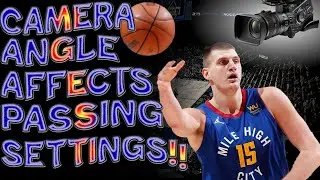 NBA 2K22 : We Need 2 Adjust The Passing Settings 4 The Camera! Cam Angle - Pass Sliders - Controller