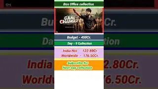 Game changer box office collection day 9