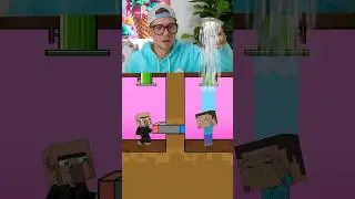 You Won't BELIEVE Who Wins This Minecraft Water Challenge! #shortdog  @PaperPig-jv1kn