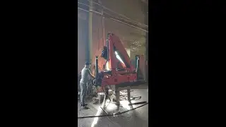 КМУ PALFINGER PK15500  ПРОВЕРКА НА ГИДРОСТЕНДЕ 750311