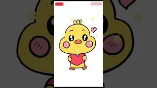 How to Draw a cute Duck - Duck Drawing Easy  #drawing #shortvideo