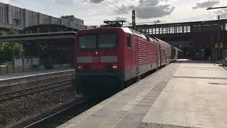 BR 114 017 als RE5 nach Stralsund Hbf mit einem kleinen Makro