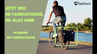 PfadWerk 3in1 Fahrradtasche &ndash; Gep&auml;cktr&auml;gertasche, Rucksack & Tragetasche