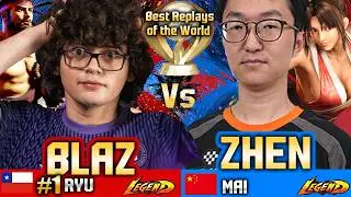 🔥SF6 Ryu (BLAZ in JAPAN🔥vs ZHEN) Mai ▰ Street Fighter 6 Gameplay High Level
