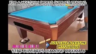 STAR BILLIARDS DIAMOND MAXIMA 8 - AVAILABLE & INQUIRIES HERE! KOB & WEEJUVIN SPORTS SUPPLIES TRADING
