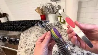 Magnetic Measuring Spoons Set Stainless Steel with Leveler