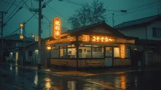 Rainy Japan Nights 🌙 Lofi Cozy Street & Ramen Shop
