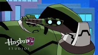 Transformers: Animated - Bulkhead's Cement Explosion | Transformers Official