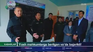 Yosh mahkumlarga berilgan vaʼda bajarildi (Navoiy)
