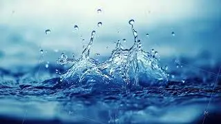 abstract liquid background water splash droplets slow motion drops over surface cg animation loop