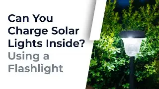 Can You Charge Solar Lights Inside? Using a Flashlight