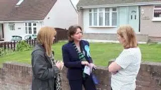 Canvassing in Deganwy with Janet Finch-Saunders AM and Guto Bebb MP